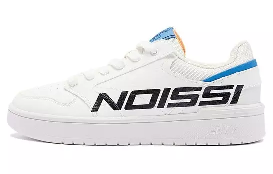 Кеды мужские, обувь для скейтбординга низкая белый/синий Qiaodan