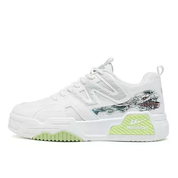 Кеды мужские, обувь для скейтбординга низкая белый Warrior