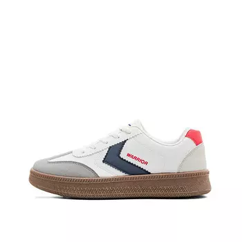 Кеды мужские, обувь для скейтбординга низкая Белый/Серый/Темно-синий Warrior