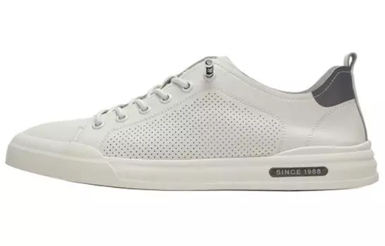 Кеды мужские, обувь для скейтбординга низкая белый Aokang