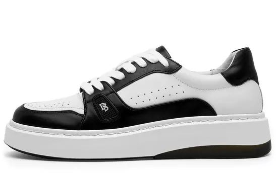 Кеды мужские, обувь для скейтбординга низкая белый/черный Desai