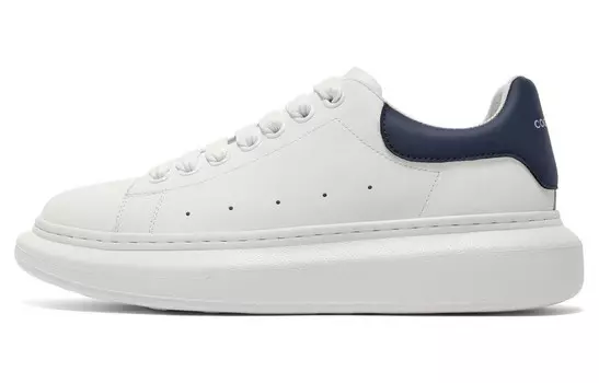 Кеды мужские, обувь для скейтбординга низкая белый/синий Belle