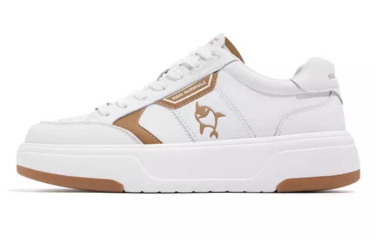 Кеды мужские, обувь для скейтбординга низкая белый/бежевая Fairwhale