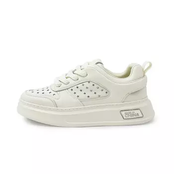 Кеды мужские, обувь для скейтбординга низкая белый Bookish Star