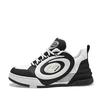 Кеды мужские, обувь для скейтбординга низкая белый/черный Kolumb