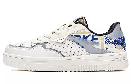 Кеды мужские, обувь для скейтбординга низкая белый/синий Erke