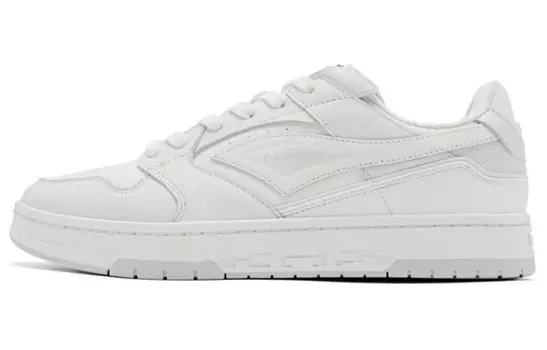 Кеды мужские, обувь для скейтбординга низкая Белый Серый Qiaodan