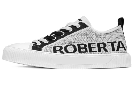 Кеды мужские, обувь для скейтбординга низкая белый/черный Roberta Di Camerino