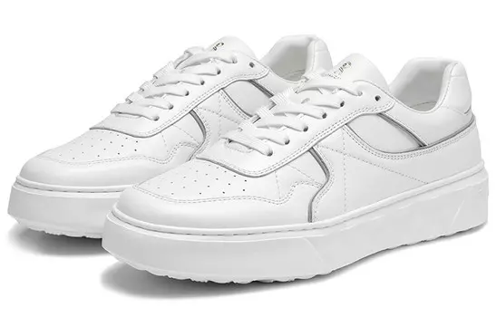 Кеды мужские, обувь для скейтбординга низкая Белый Серый Roberta Di Camerino