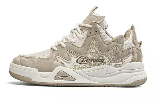 Кеды мужские, обувь для скейтбординга низкая бежевая Deerway