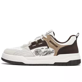 Кеды мужские, обувь для скейтбординга низкая бежевая Warrior