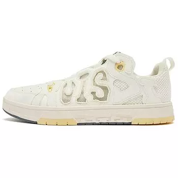 Кеды мужские, обувь для скейтбординга низкая бежевая Qiaodan