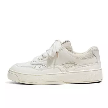 Кеды мужские, обувь для скейтбординга низкая бежевая Mengsai