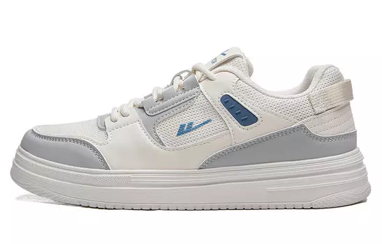 Кеды мужские, обувь для скейтбординга низкая бежево-серый Warrior