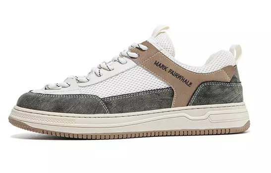 Кеды мужские, обувь для скейтбординга низкая бежевый/коричневый Fairwhale