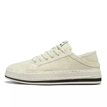 Кеды мужские, обувь для скейтбординга низкая бежевый/желтый Warrior