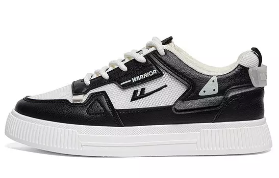 Кеды мужские, обувь для скейтбординга низкая бежевый/черный Warrior