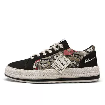 Кеды мужские, обувь для скейтбординга низкая бежевый/коричневый Warrior