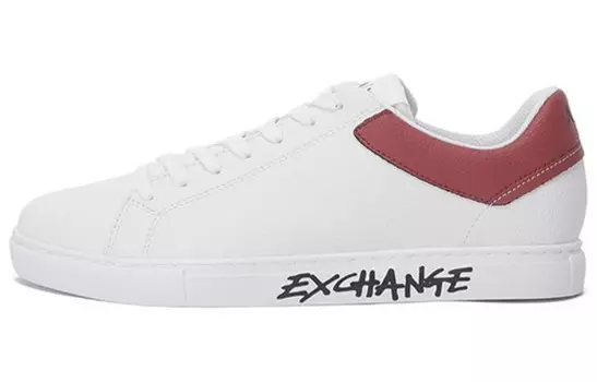 Кеды мужские, обувь для скейтбординга низкая бордовый Armani Exchange