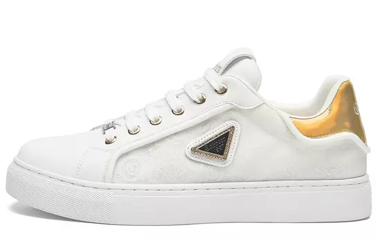 Кеды мужские, обувь для скейтбординга низкая Cabbeen, цвет Black/Gold