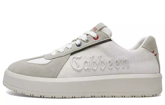 Кеды мужские, обувь для скейтбординга низкая Cabbeen, бежевый