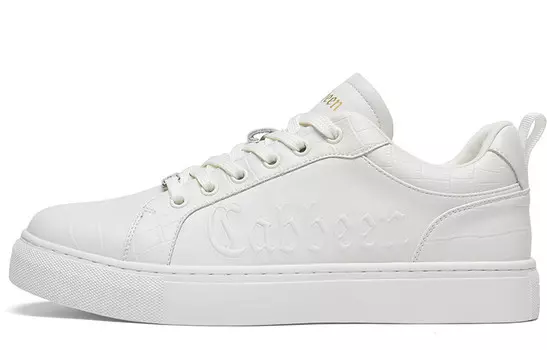 Кеды мужские, обувь для скейтбординга низкая Cabbeen, кремовый