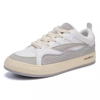 Кеды мужские, обувь для скейтбординга низкая Califbull, цвет White Gray