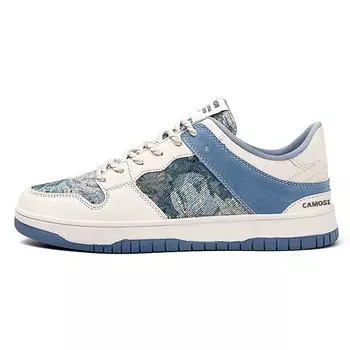 Кеды мужские, обувь для скейтбординга низкая Camosi, бежевый/синий