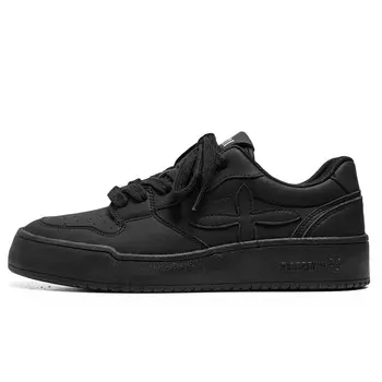 Кеды мужские, обувь для скейтбординга низкая черный Mengsai