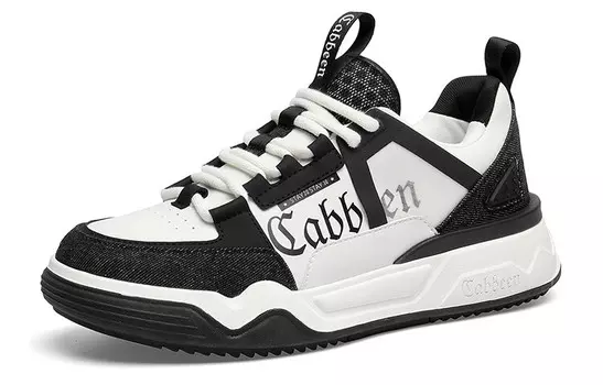 Кеды мужские, обувь для скейтбординга низкая черный Cabbeen