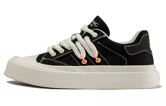 Кеды мужские, обувь для скейтбординга низкая черный/белый Aokang