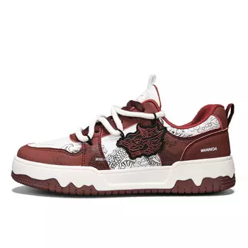 Кеды мужские, обувь для скейтбординга низкая черный Warrior