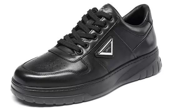 Кеды мужские, обувь для скейтбординга низкая черный Satchi