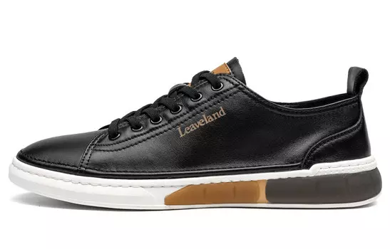 Кеды мужские, обувь для скейтбординга низкая черный Leaveland