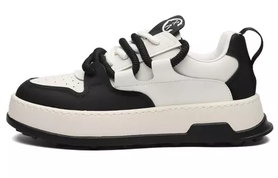 Кеды мужские, обувь для скейтбординга низкая черный/белый Charriol