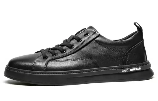 Кеды мужские, обувь для скейтбординга низкая черный Leaveland