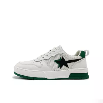 Кеды мужские, обувь для скейтбординга низкая черный/белый Fairwhale