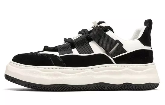 Кеды мужские, обувь для скейтбординга низкая черный/белый Trumppipe