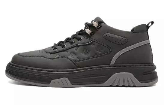 Кеды мужские, обувь для скейтбординга низкая черный Aokang