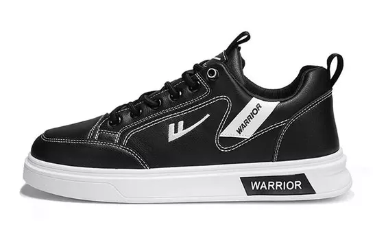 Кеды мужские, обувь для скейтбординга низкая черный Warrior