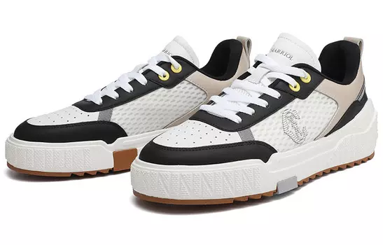 Кеды мужские, обувь для скейтбординга низкая черный/белый Charriol