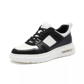 Кеды мужские, обувь для скейтбординга низкая черный/белый Seven