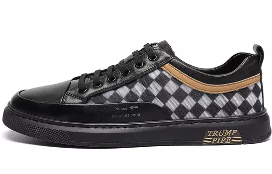 Кеды мужские, обувь для скейтбординга низкая черный Trumppipe