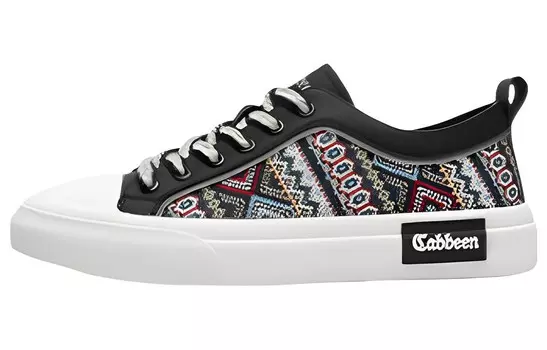 Кеды мужские, обувь для скейтбординга низкая черный Cabbeen