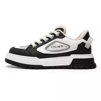 Кеды мужские, обувь для скейтбординга низкая Crown, белый/оранжевый