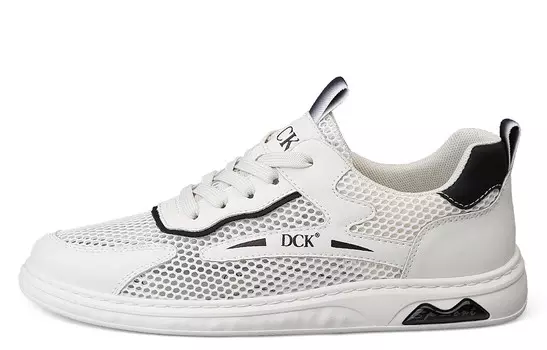 Кеды мужские, обувь для скейтбординга низкая Dck, белый/синий