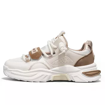 Кеды мужские, обувь для скейтбординга низкая Deerway, бежевый/синий