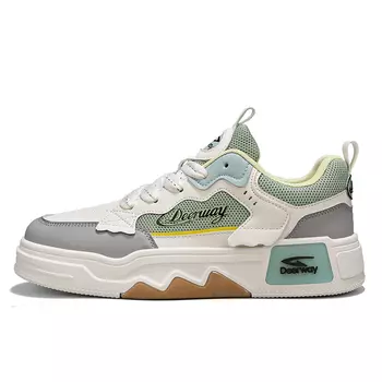 Кеды мужские, обувь для скейтбординга низкая Deerway, цвет White Gray Moon