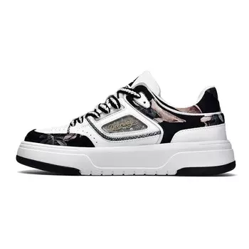 Кеды мужские, обувь для скейтбординга низкая Deerway, белый/черный