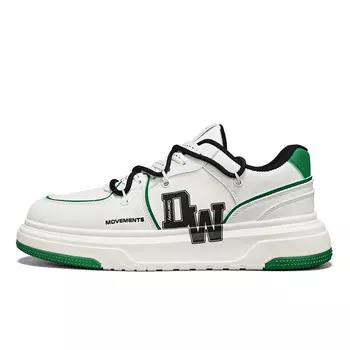 Кеды мужские, обувь для скейтбординга низкая Deerway, белый/черный